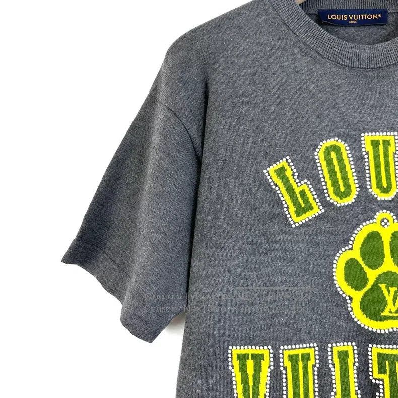 Louis Vuitton Louis Vuitton Grey Dog Paw intarsia jacquard knit logo sho Size US S / EU 44-46 / 1 - 6 Thumbnail