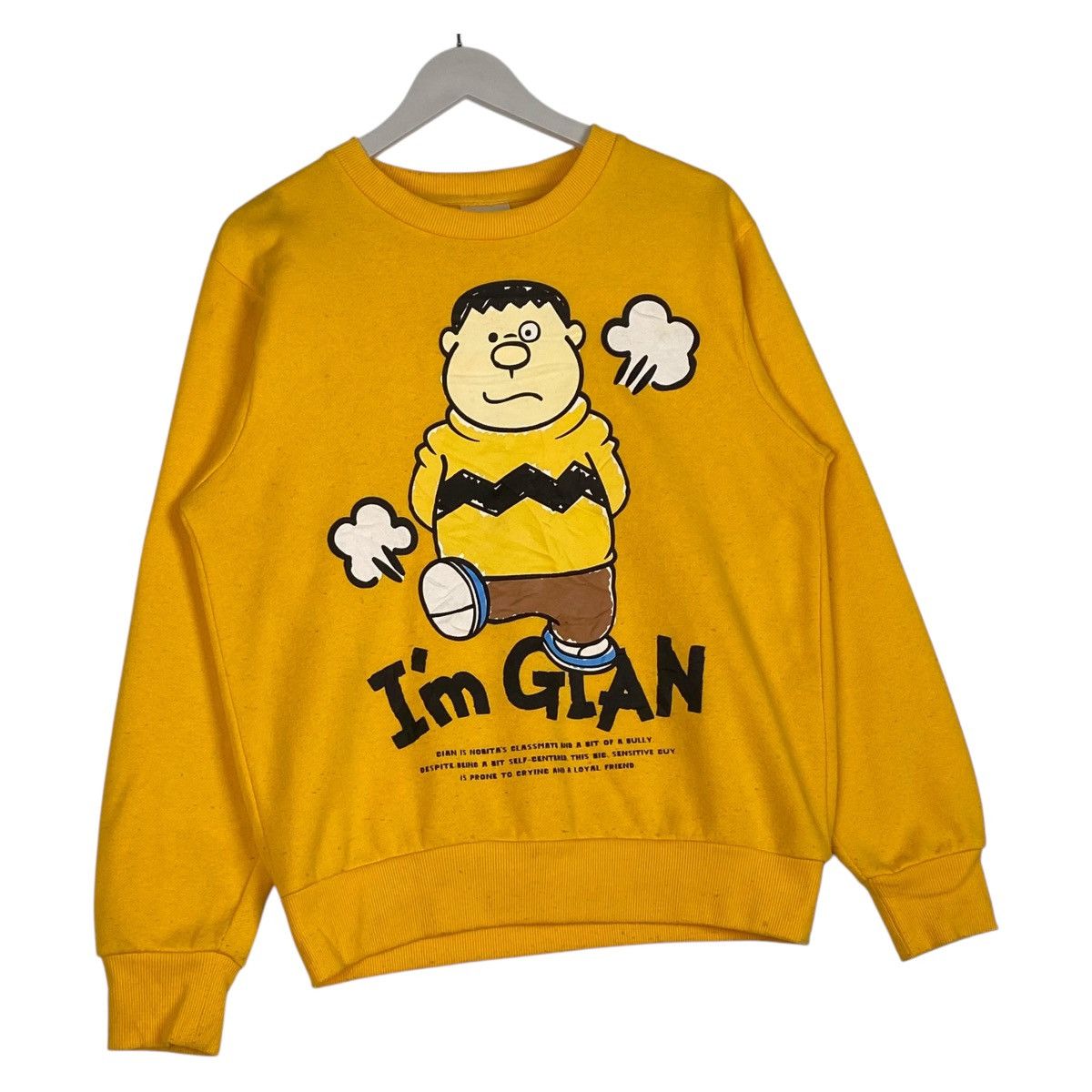 Japanese Brand × Vintage Vintage I’m Doreamon Printed Crewneck Sweatshirt Yellow Size M / US 6-8 / IT 42-44 - 3 Thumbnail