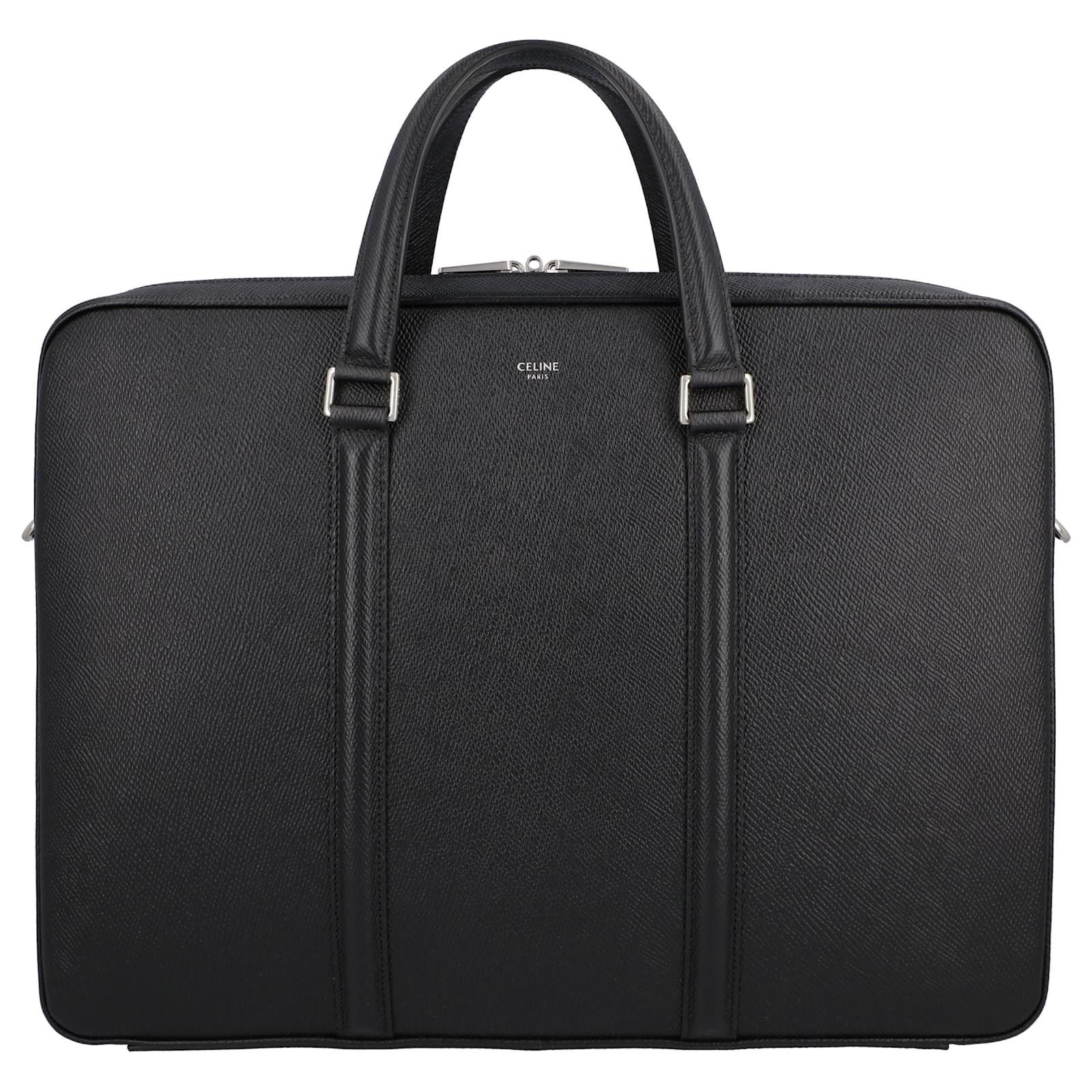 Celine o1bcso1str1124 Size: OS / Medium Briefcase in Black Size ONE SIZE - 1 Thumbnail
