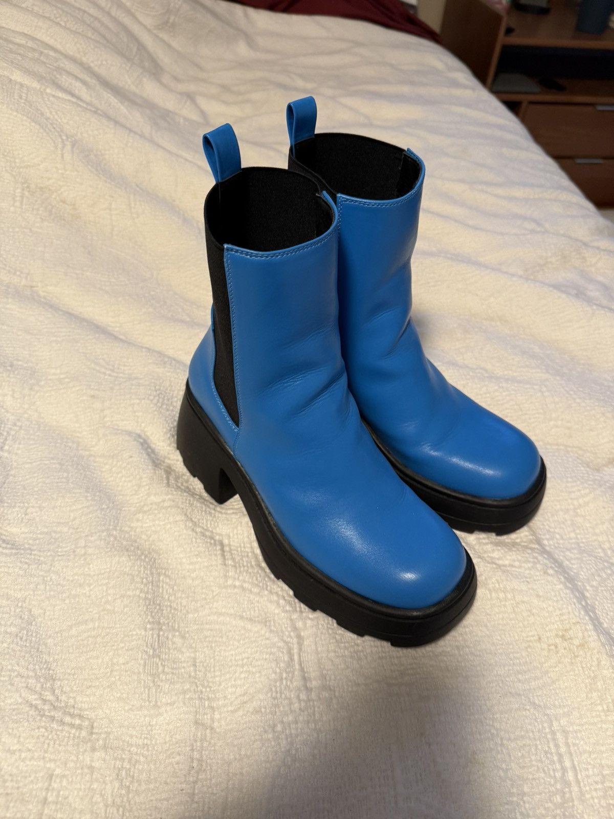 Asos Blue Chelsea boots Size US 7 / IT 37 - 1 Thumbnail