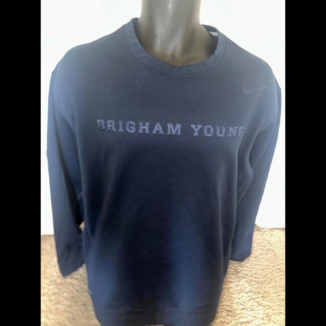 Nike Mens Used Nike Byu Crewneck Size US XL / EU 56 / 4 - 1 Thumbnail