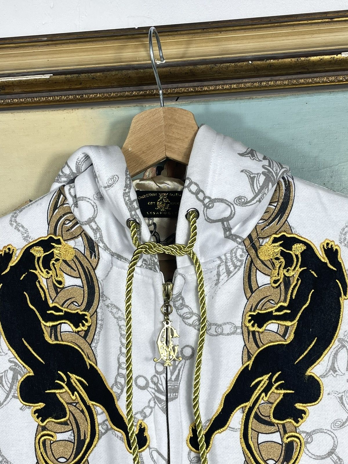 Christian Audigier × Ed Hardy × Vintage Christian Audigier Retro 00s Hoodie With Crystals Affliction Size US XS / EU 42 / 0 - 11 Thumbnail
