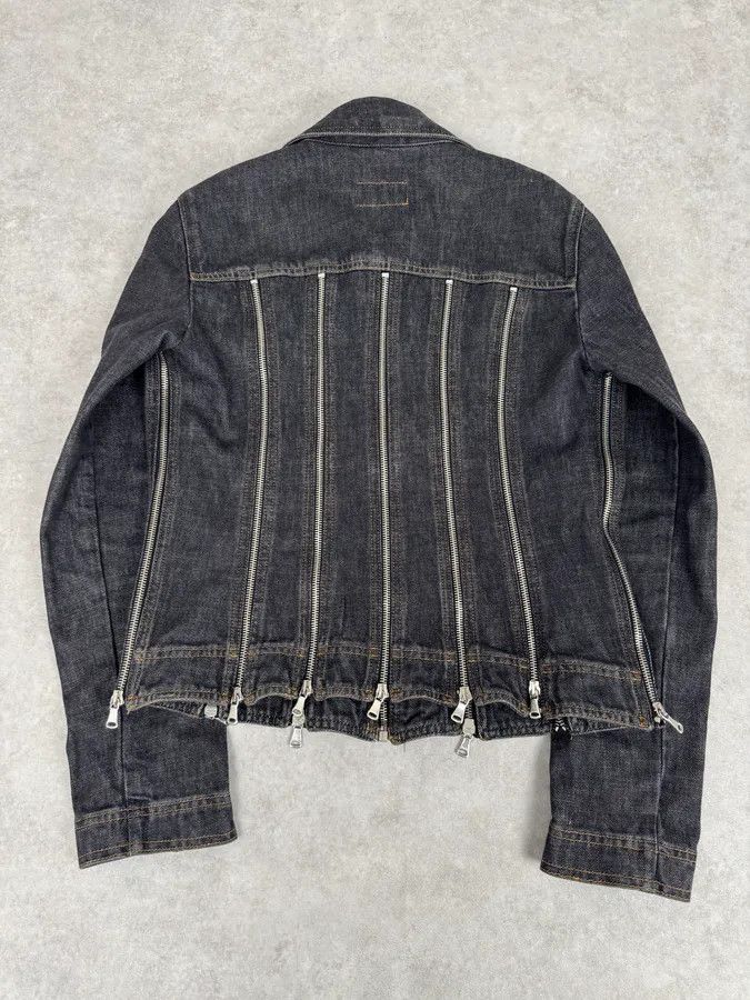 Dolce & Gabbana SS2003 Dolce & Gabbana Navy Blue Multi-Zip Denim Jacket Size XS / US 0-2 / IT 36-38 - 14 Thumbnail