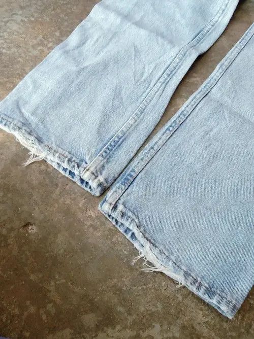 Levi's × Vintage 90s Vintage Levis 501 Made In USA Distressed Jeans 28x31 Size US 28 / EU 44 - 3 Thumbnail