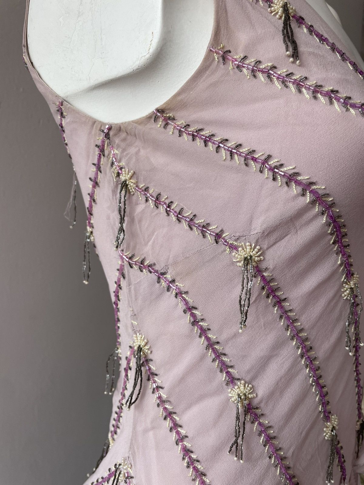 Vintage Italian silk dress Size S / US 4 / IT 40 - 23 Thumbnail