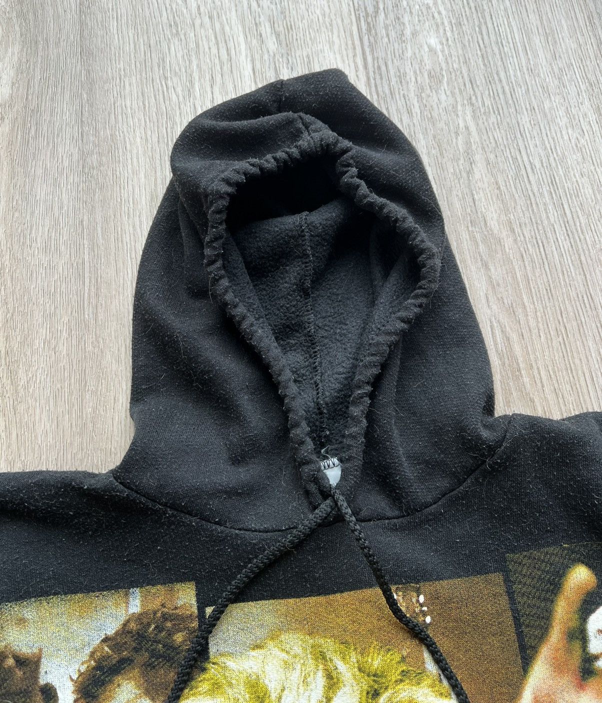 Band Tees × Vintage Vintage Johnny Hallyday Big Logo Black Hoodie Size US L / EU 52-54 / 3 - 6 Thumbnail