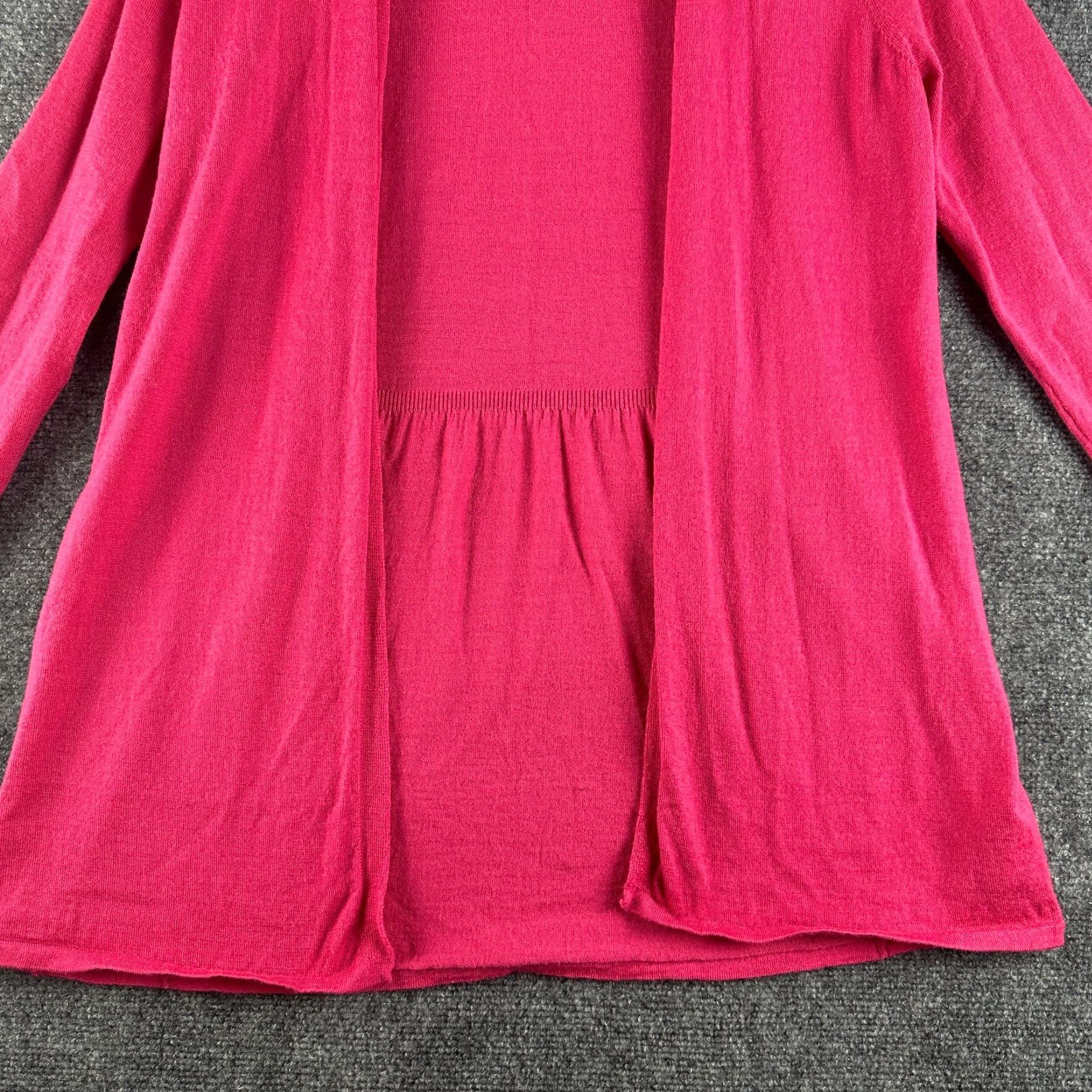 J. Jill J. Jill Sweater Cardigan Womens Small Pink Merino Wool Open Cardigan Long Sleeve Size S / US 4 / IT 40 - 2 Thumbnail