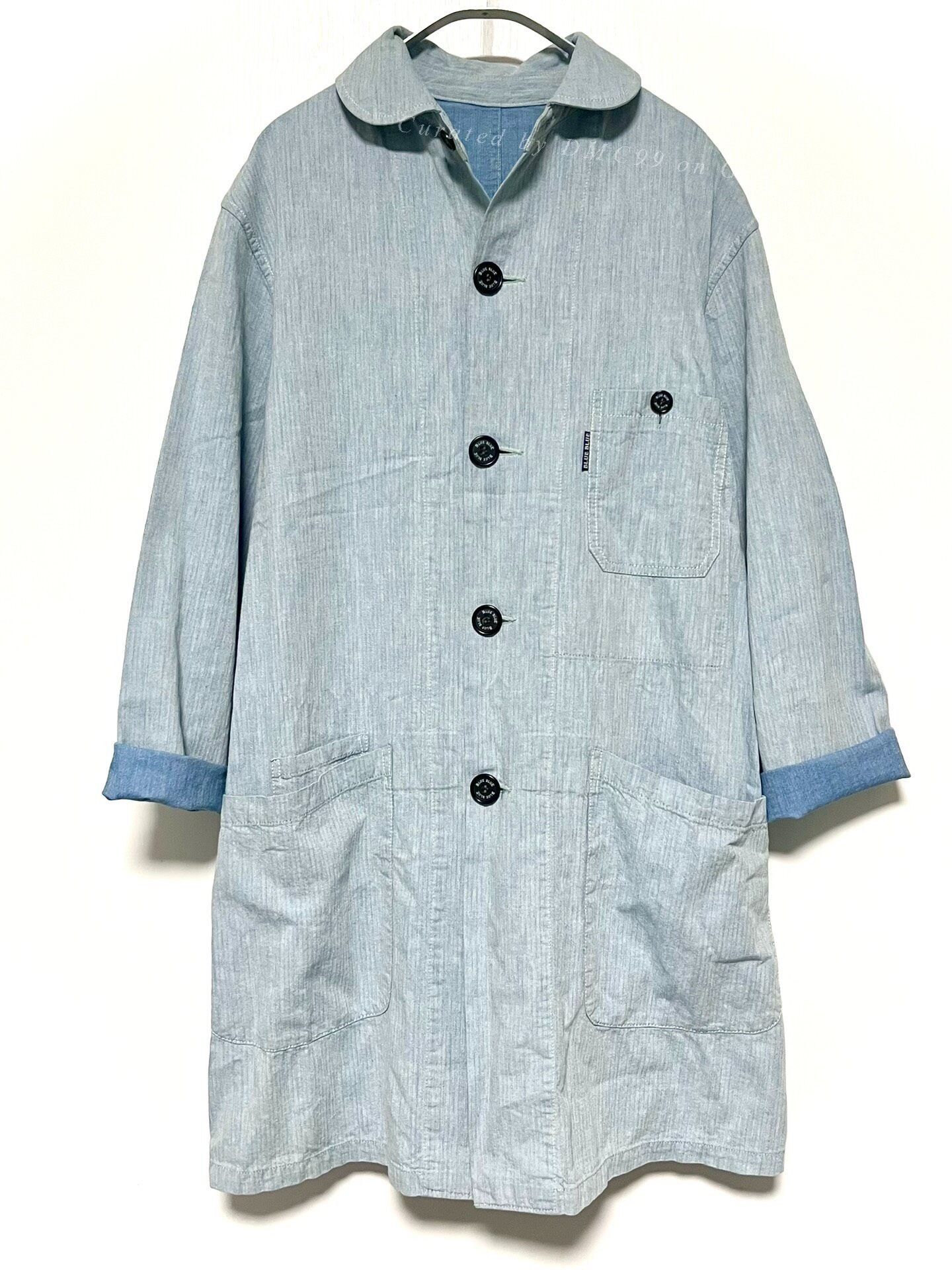 Blue Blue Japan Herringbone Indigo Denim Long Workwear Size US L / EU 52-54 / 3 - 1 Thumbnail