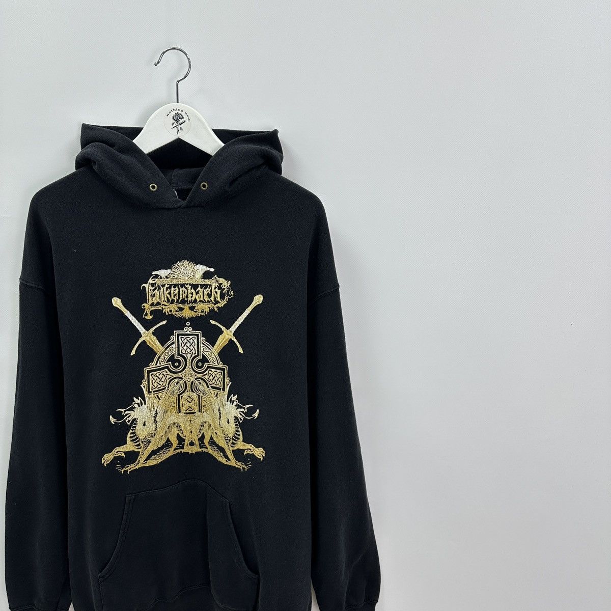 Band Tees Vintage 00s Falkenbach Heralding The Fireblade rock hoodie Size US XL / EU 56 / 4 - 3 Thumbnail