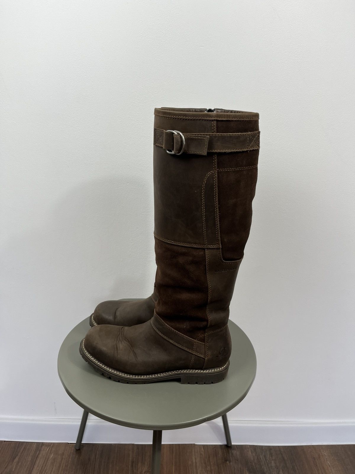 Other Waterproof Leather Knee High Boots Riding Outdoor EU 40 Size US 9 / IT 39 - 14 Thumbnail