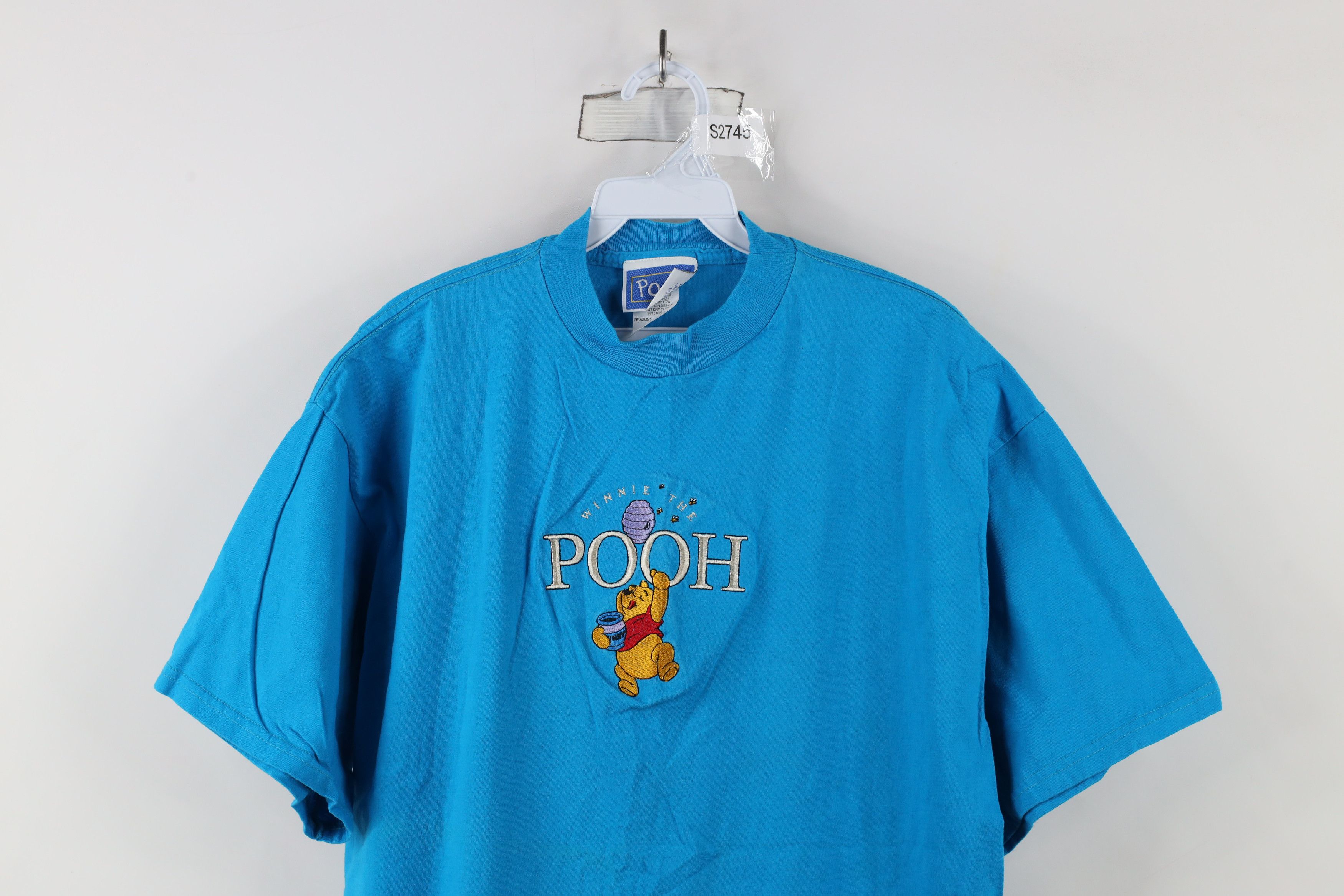 Disney × Vintage Vintage 90s Disney Winnie the Pooh Honey Bee T-Shirt Blue Size XL / US 12-14 / IT 48-50 - 2 Thumbnail