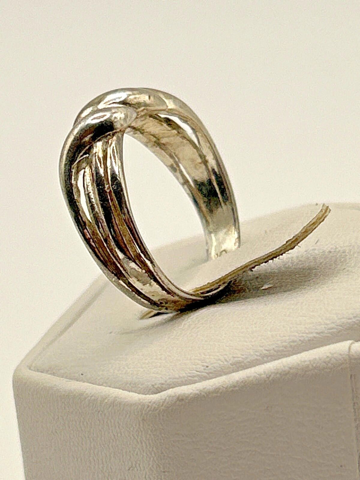Sterling Silver 925 Vintage Sterling Silver Estate Ring Size 6.5 Size ONE SIZE - 4 Thumbnail