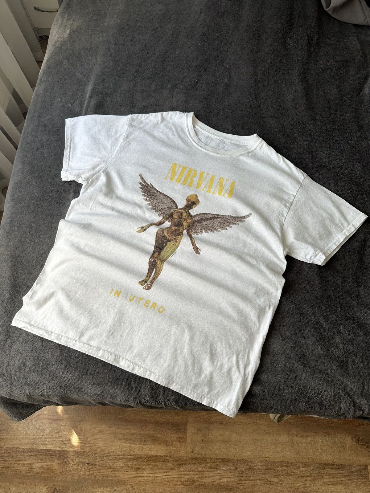 Band Tees × Vintage Nirvana Tee 2022 Tour White Size US L / EU 52-54 / 3 - 1 Thumbnail