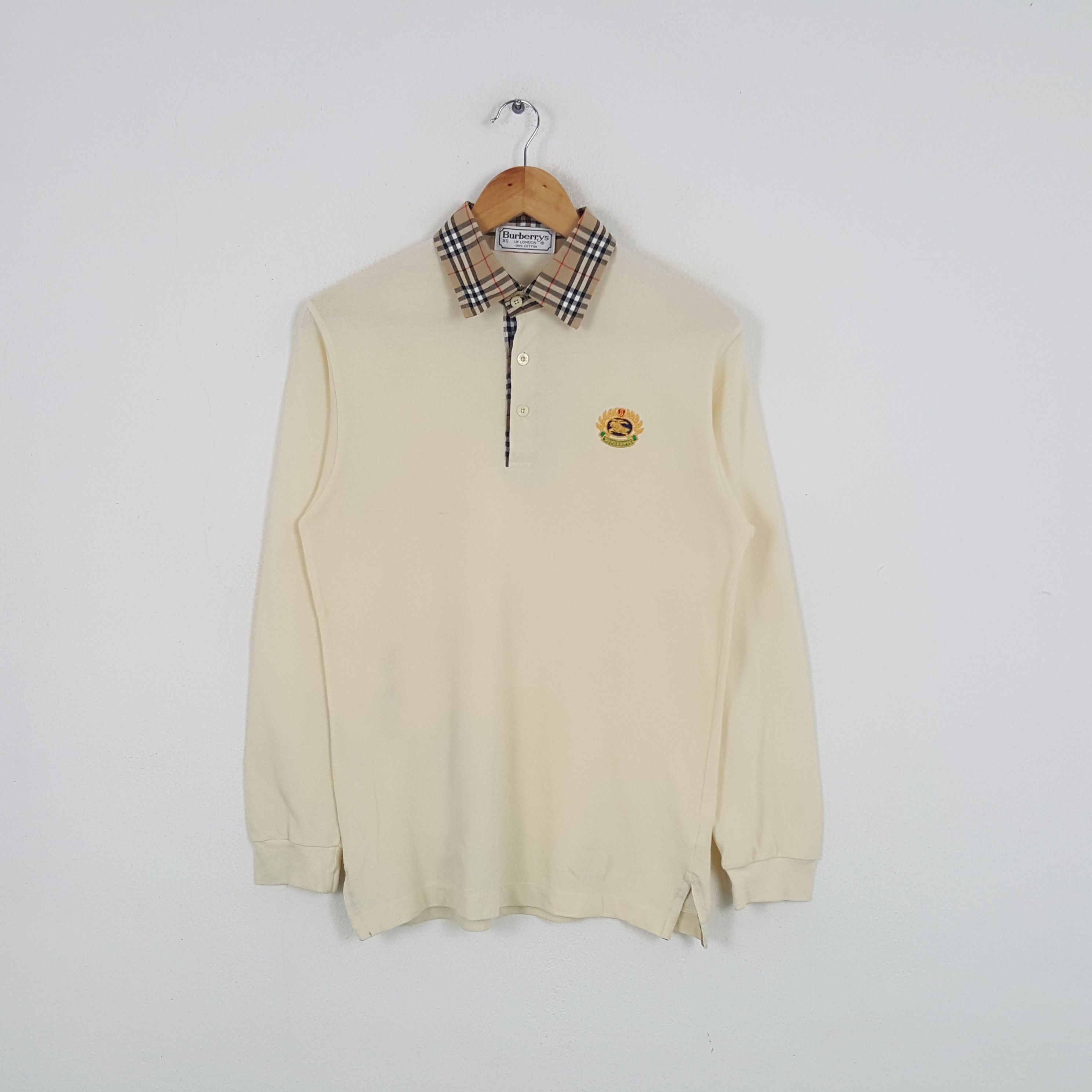 Burberry × Vintage Vintage Burberrys Nova Check Small Logo Polos Size US M / EU 48-50 / 2 - 1 Thumbnail