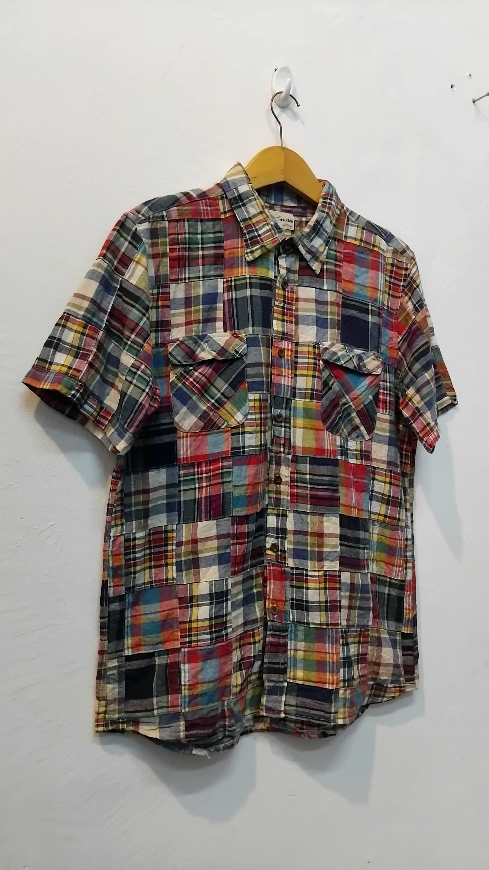 Japanese Brand Thruxton Patchwork shirt Size US L / EU 52-54 / 3 - 2 Thumbnail
