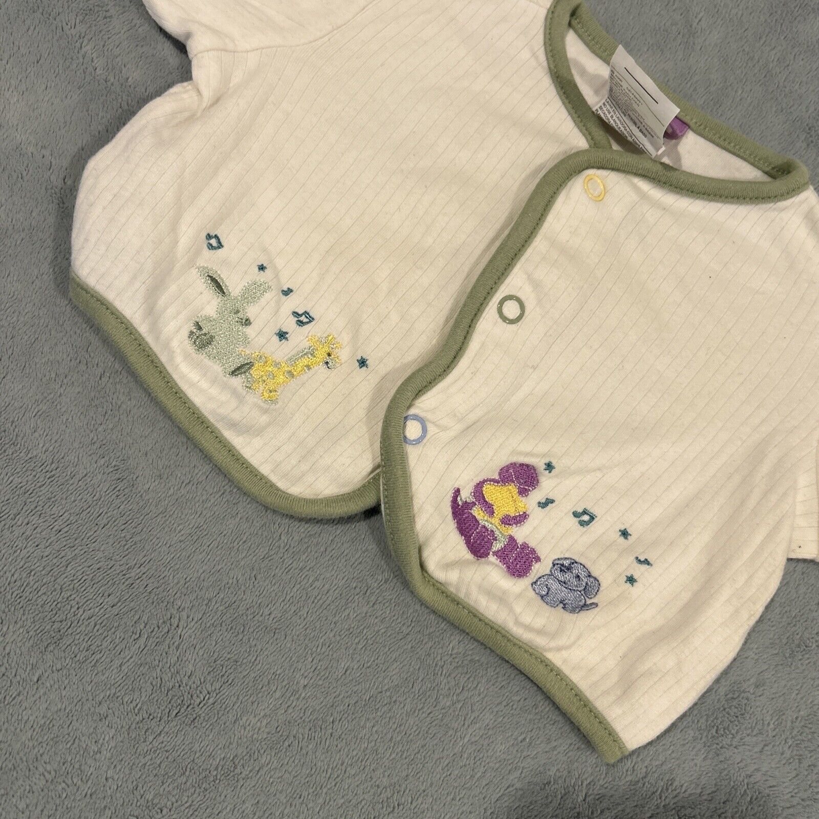 Barneys New York 1990s Barneys Knit Cardigan Baby Toddler 3/6 Months Sweater Size M / US 6-8 / IT 42-44 - 4 Thumbnail