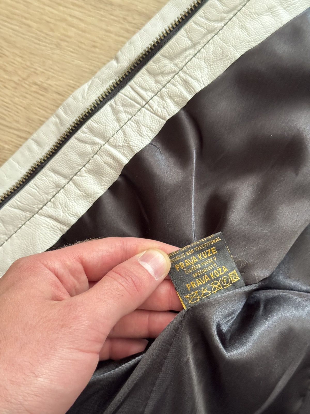 Genuine Leather Vintage Shic Skinn y2k Genuine Leather Moto Racing Jacket Size XS / US 0-2 / IT 36-38 - 8 Thumbnail