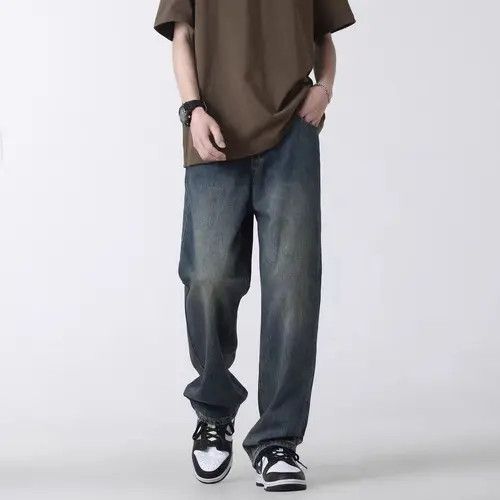 Japanese Brand Fuyuka x Aoki Blue High Street Vintage Loose Jeans Size US 31 - 6 Thumbnail