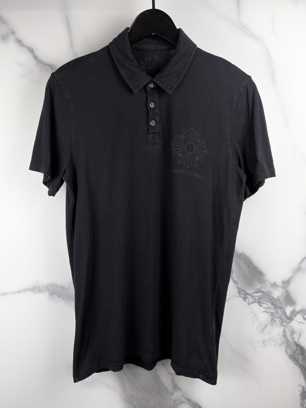Chrome Hearts × Vintage 2000's Chrome Hearts Horseshoe Polo Tee