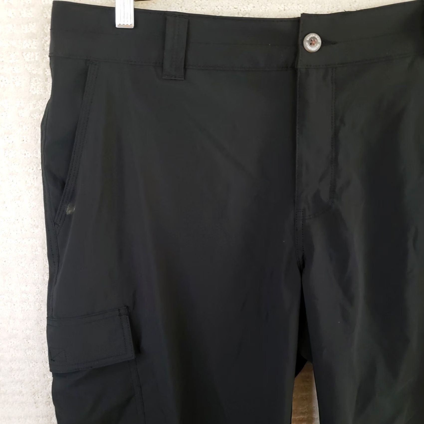 Vintage Silver Bait Performance Fishing Shorts Mens 38x10 Black Polyester Spandex Size US 38 / EU 54 - 2 Thumbnail