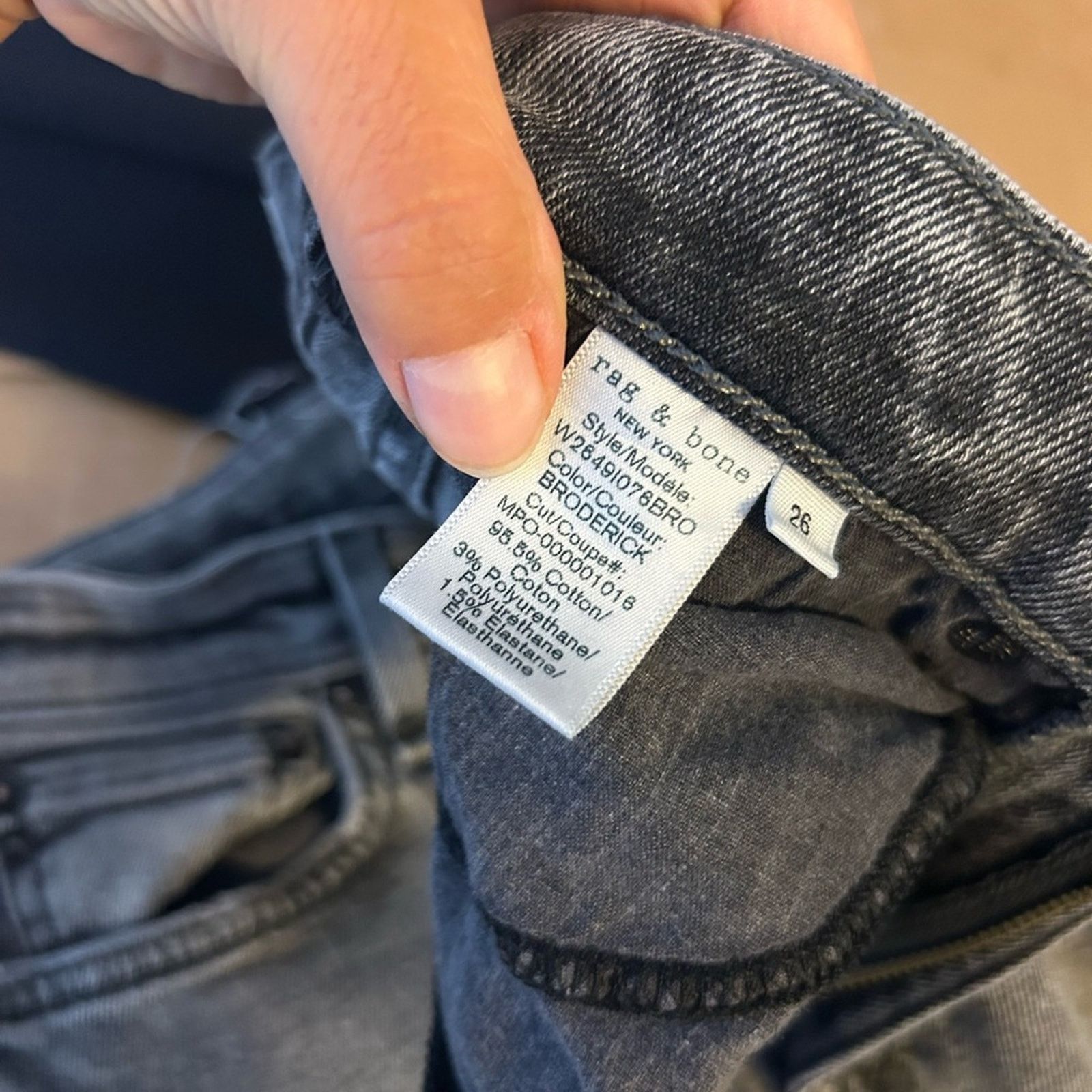 Rag & Bone Rag & Bone Nina High Rise Ankle Flare Jean in Broderick Wash Size 26" / US 2 / IT 38 - 4 Thumbnail