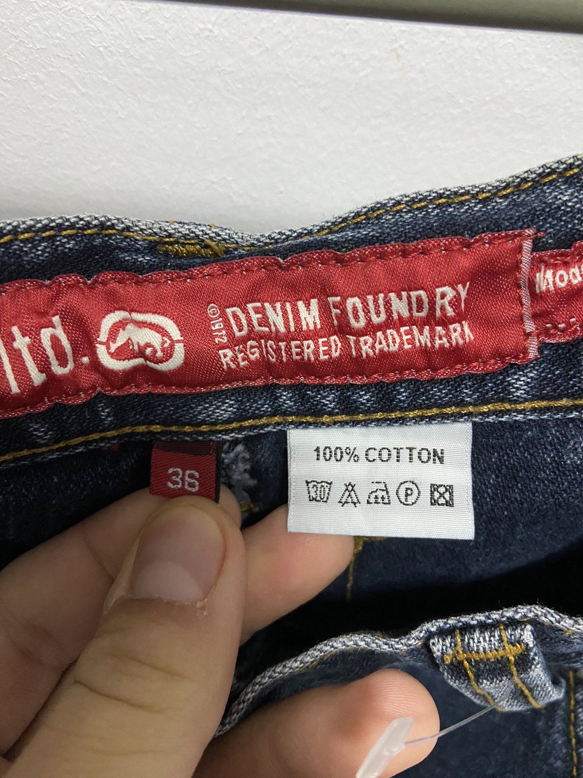 Ecko Unltd. × Vintage Ecko Unltd. Vintage denim pants skate pocket logo Size US 36 / EU 52 - 8 Thumbnail