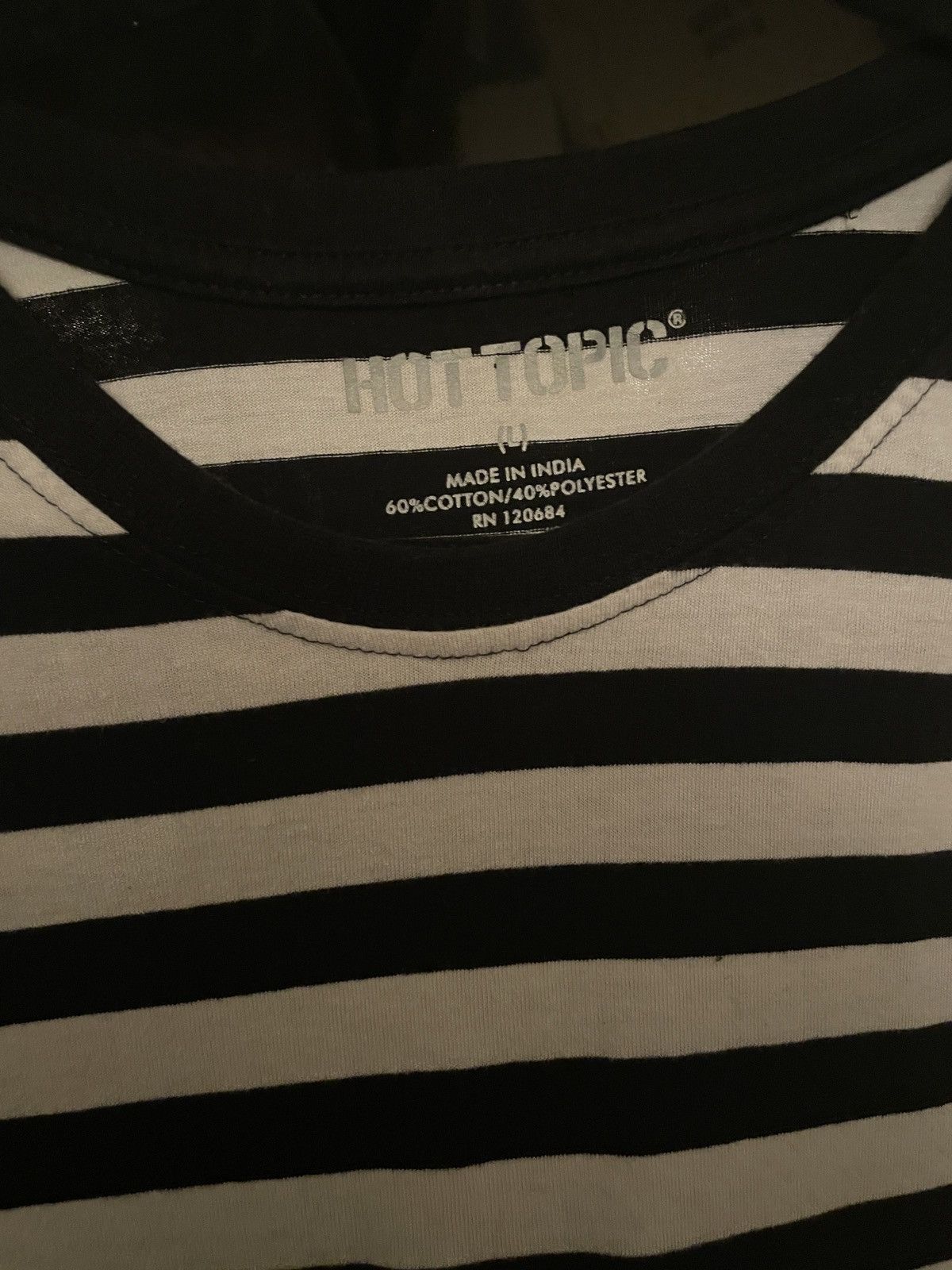 Hot Topic Striped Shirt Size US L / EU 52-54 / 3 - 2 Thumbnail