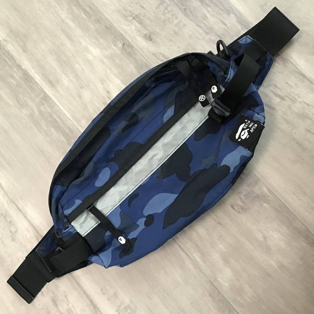 Bape 🔥Vintage🔥 BAPE Blue camo waist bag a bathing ape NIGO Size ONE SIZE - 1 Thumbnail