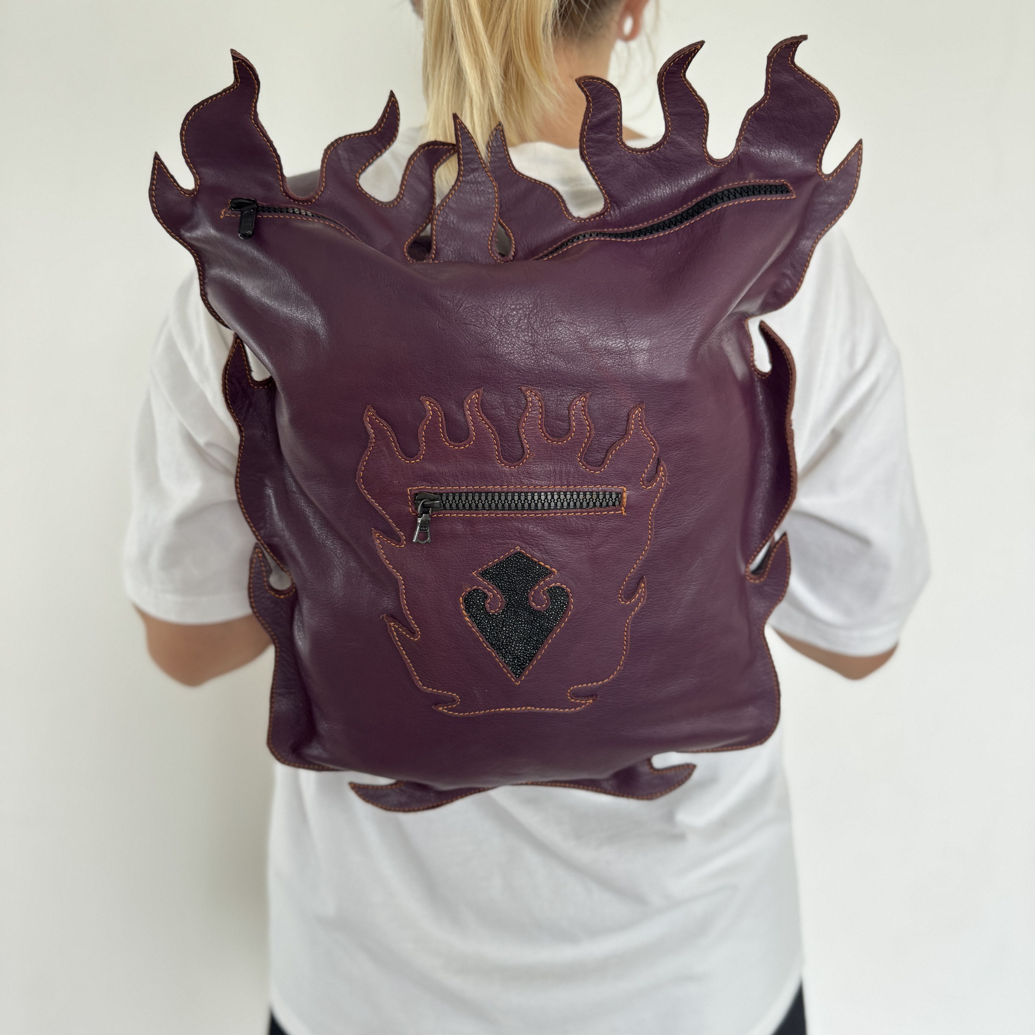 Japanese Brand Archive Flame Leather Backpack Size ONE SIZE - 6 Thumbnail
