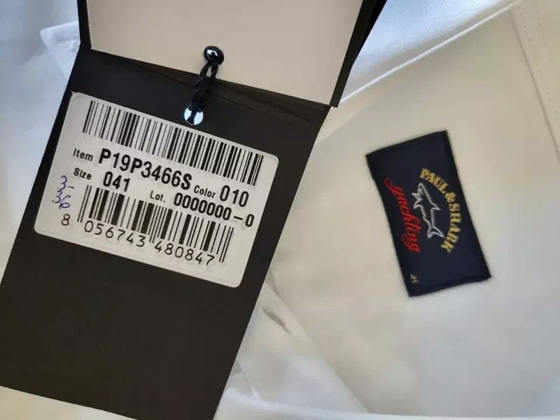Paul & Shark RRP330€ PAUL&SHARK sz L SOLID LONG SLEEVES NEW WHITE NEW Size US L / EU 52-54 / 3 - 2 Thumbnail