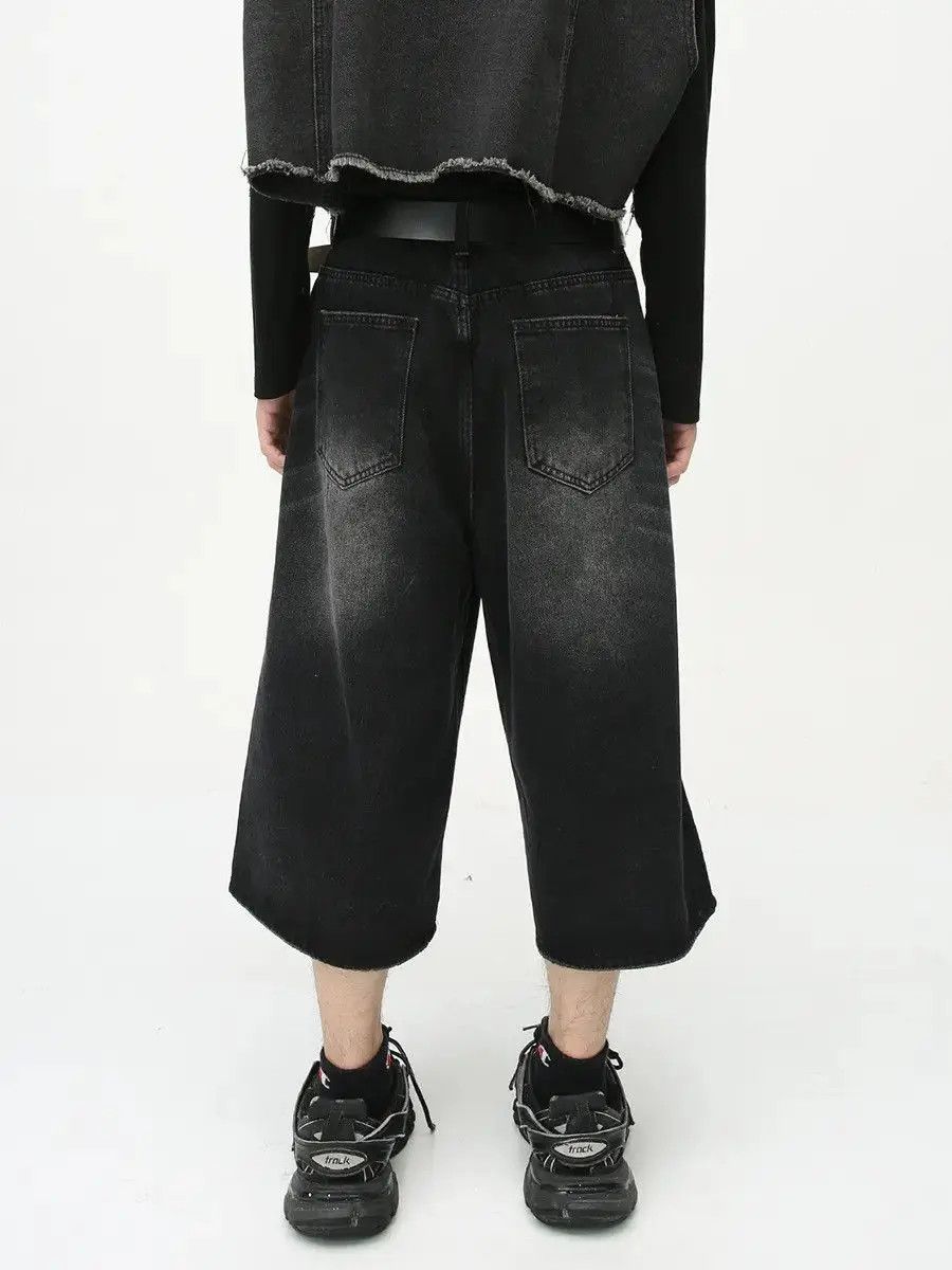 Japanese Brand Retro loose wide leg denim shorts Size US 32 / EU 48 - 3 Thumbnail