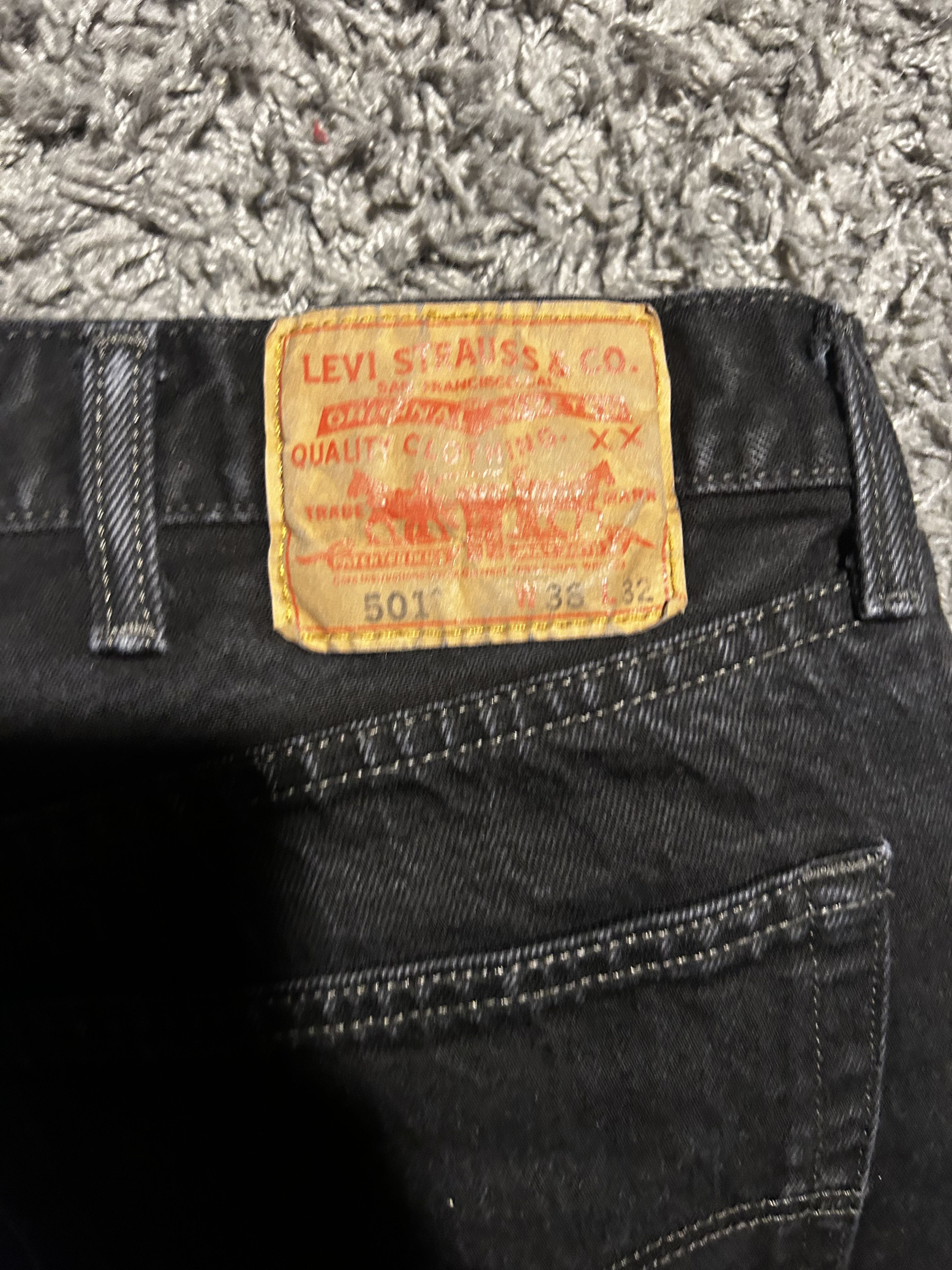 Levi's Black Levi 501's Size US 38 / EU 54 - 2 Thumbnail