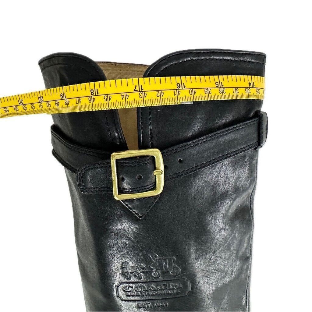 Coach Vintage Coach Whitney Black Leather Knee High Boots US 7.5B Size US 7.5 / IT 37.5 - 17 Thumbnail