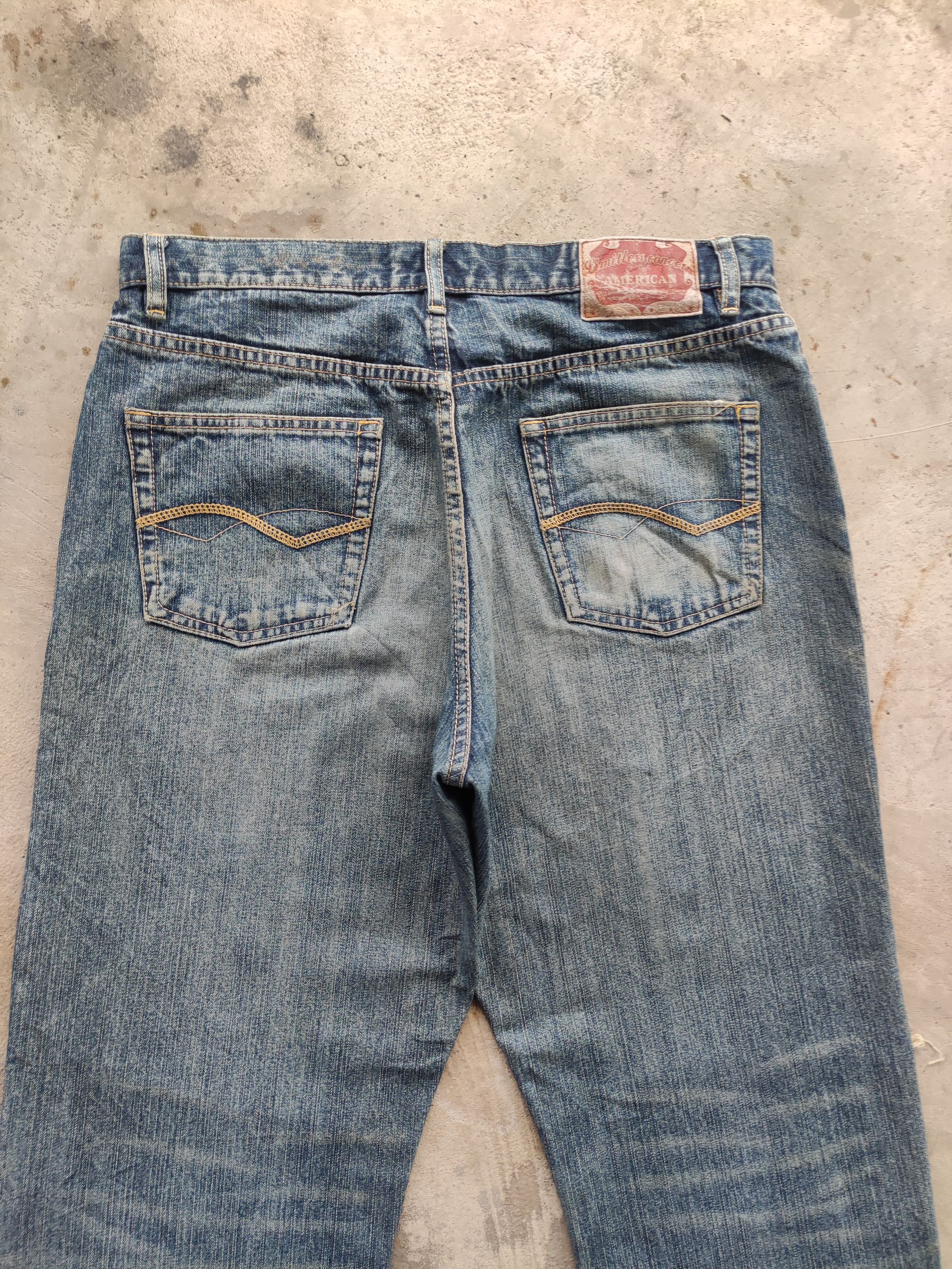 Japanese Brand Vintage Amore Puro Baggy Jean Distressed Faded Denim Size US 34 / EU 50 - 9 Thumbnail