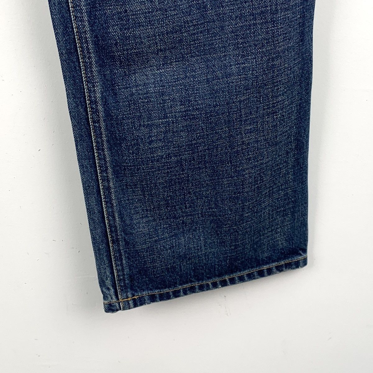 Celine Celine Navy Blue Washed Cotton Denim Casual Pants K26WX Size 29" - 4 Thumbnail