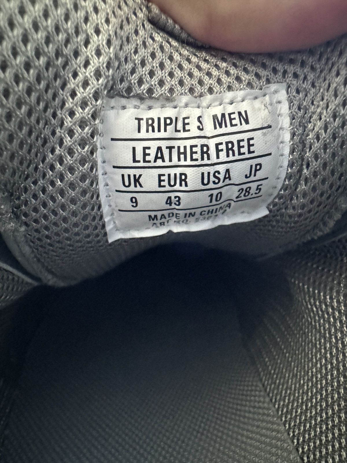 Balenciaga Gray Men’s Balenciaga Tripple S Logo Size US 10 / EU 43 - 8 Thumbnail