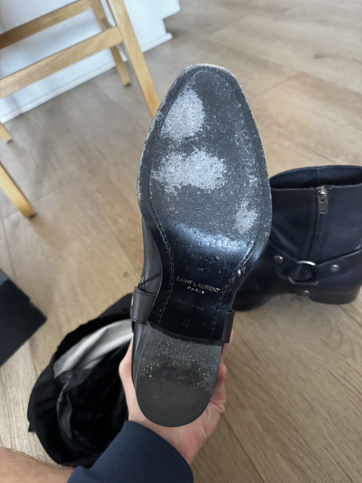 Saint Laurent Paris Leather harness wyatts Size US 7 / EU 40 - 10 Thumbnail
