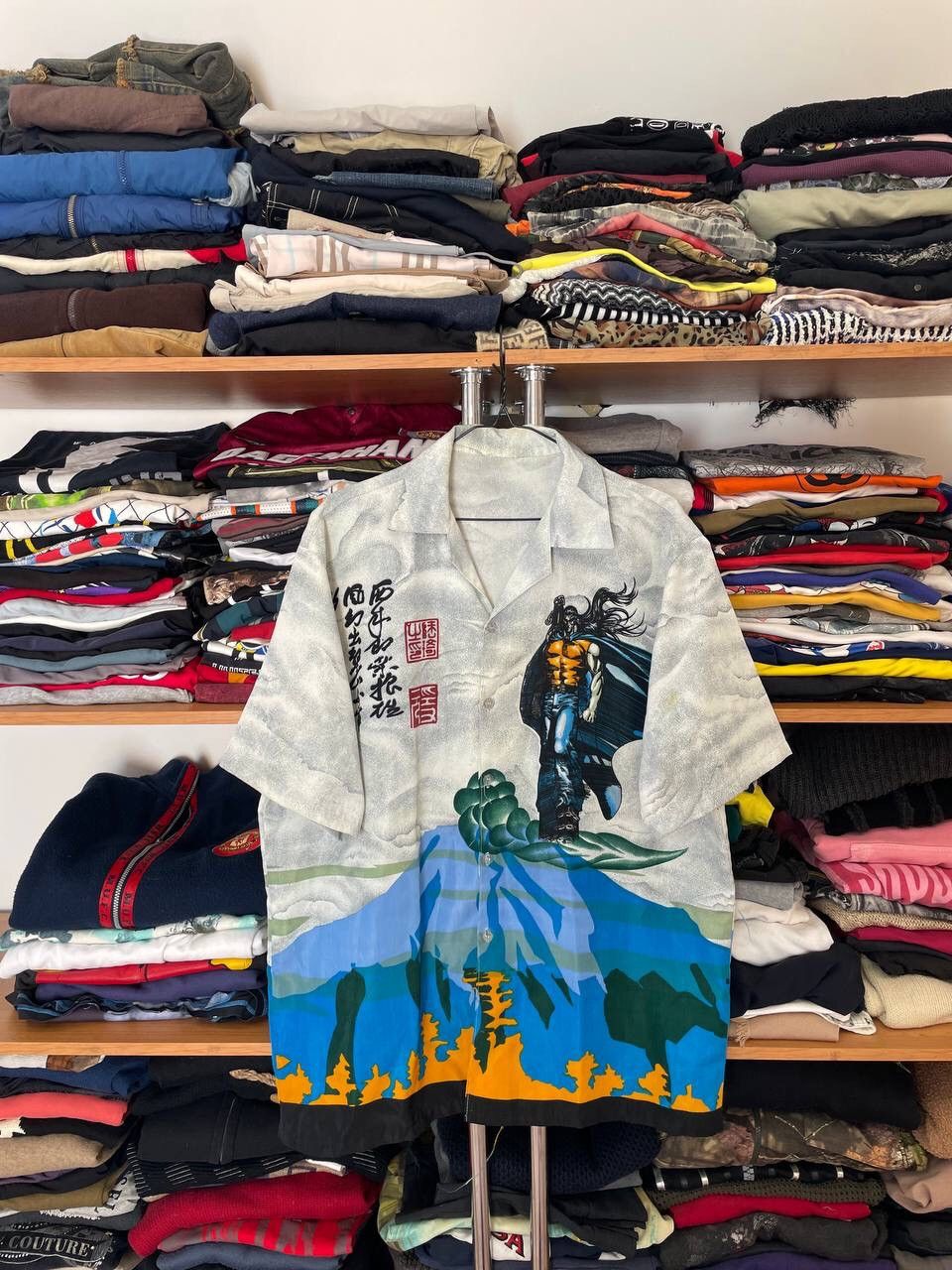 Other Vintage 90s Man’s Crazy Japan Dragon Print Shirt Button Up Size US L / EU 52-54 / 3 - 1 Thumbnail
