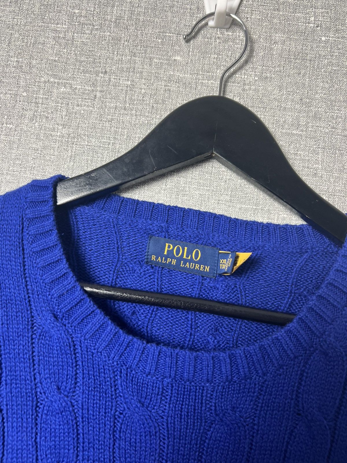 Polo Ralph Lauren The Iconic Cable Polo Ralph Lauren Crew Knitted Sweater Size US XXL / EU 58 / 5 - 7 Thumbnail