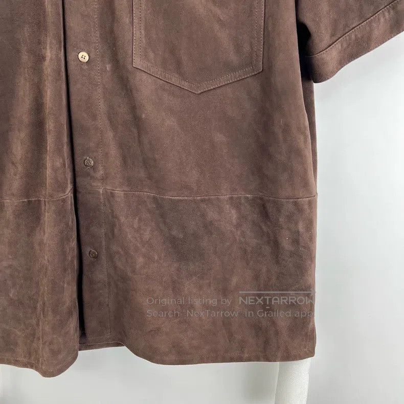 Fendi Fendi Dark brown FF embroidered suede short-sleeve jacket Size US M / EU 48-50 / 2 - 6 Thumbnail