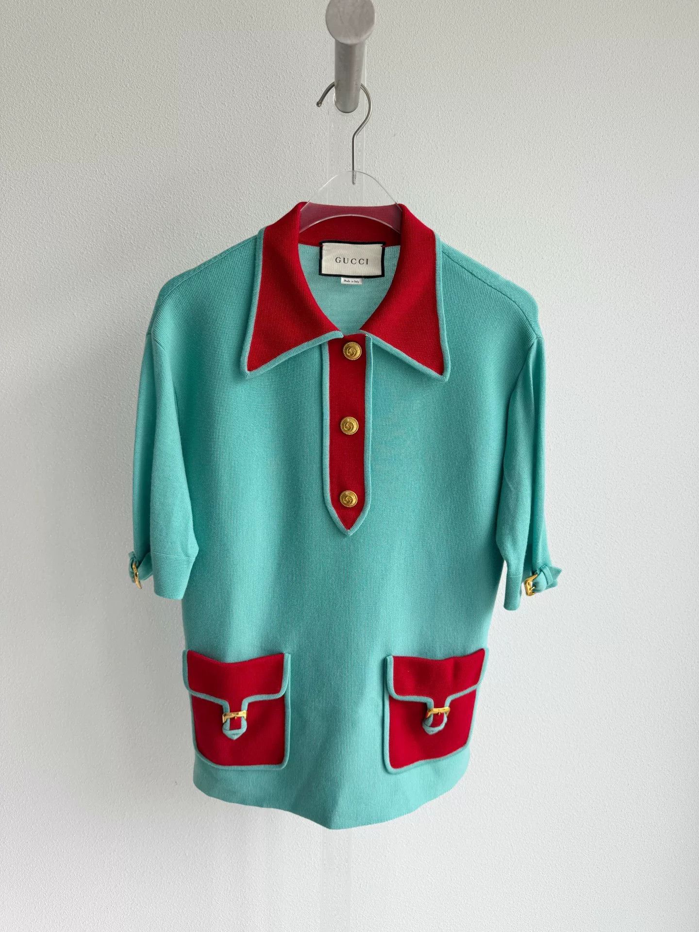 Gucci Gucci Sky Blue Knit Sweater Size XS / US 0-2 / IT 36-38 - 1 Thumbnail