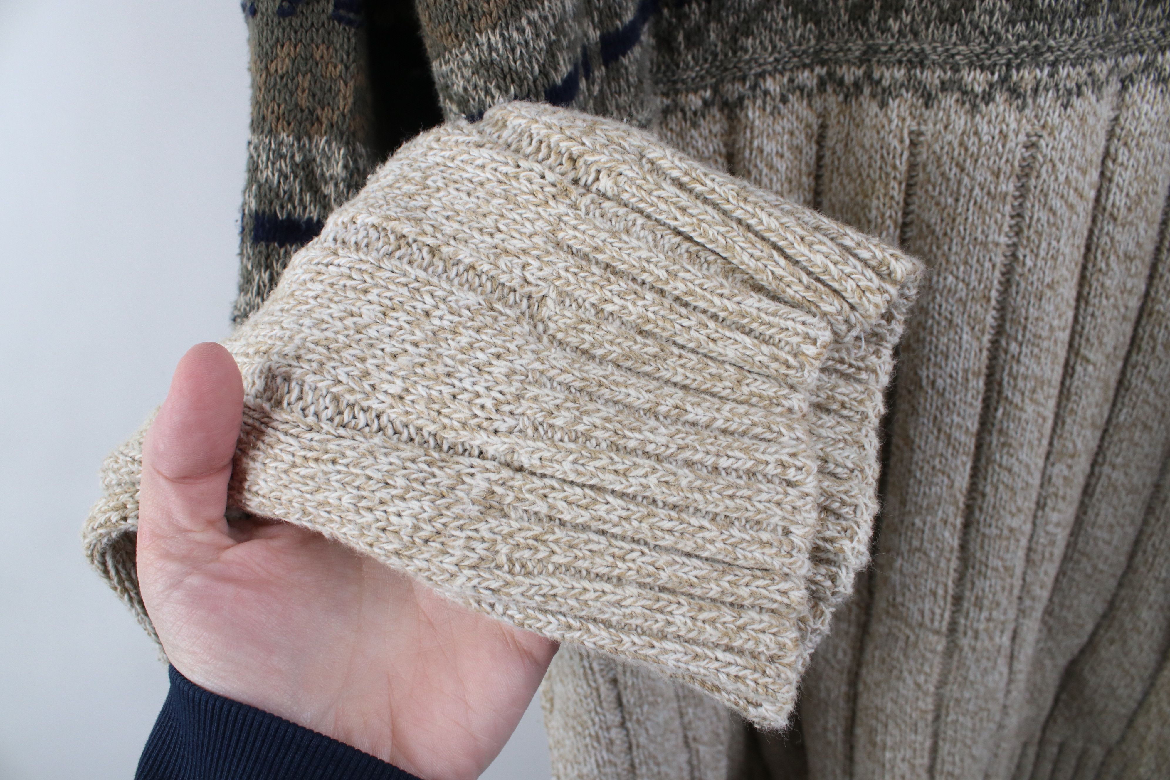 Vintage Vintage 90s Streetwear Tone Chunky Ribbed Knit Sweater USA Size US XL / EU 56 / 4 - 5 Thumbnail