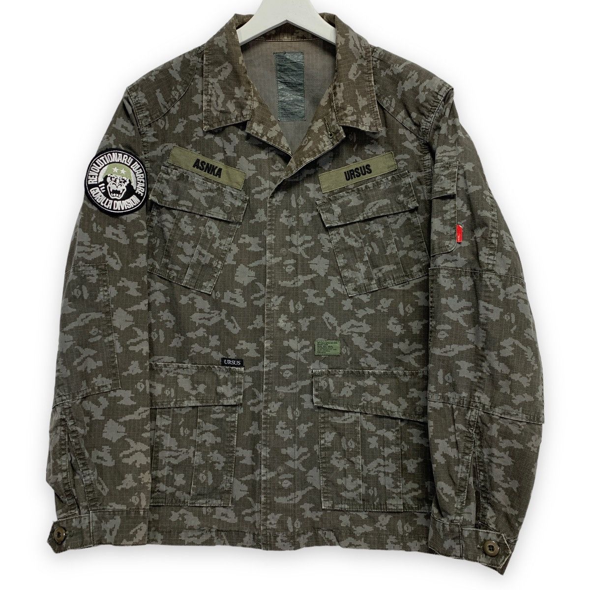 image of Ursus Bape Footsoldier Limited Jungle Jacket in Grey, Men's (Size Medium)