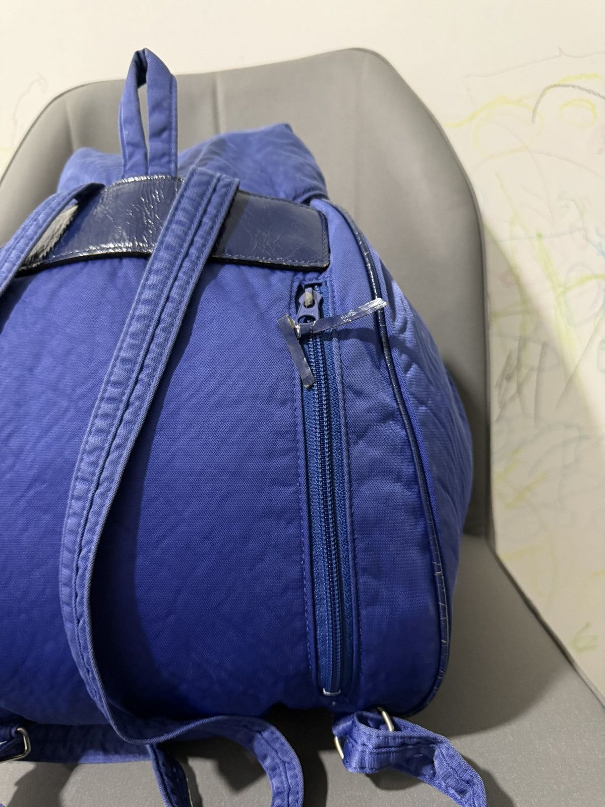 Issey Miyake × Japanese Brand × Vintage RARE Vintage Issey Miyake Japanese Brand Blue Large Backpack Size ONE SIZE - 11 Thumbnail