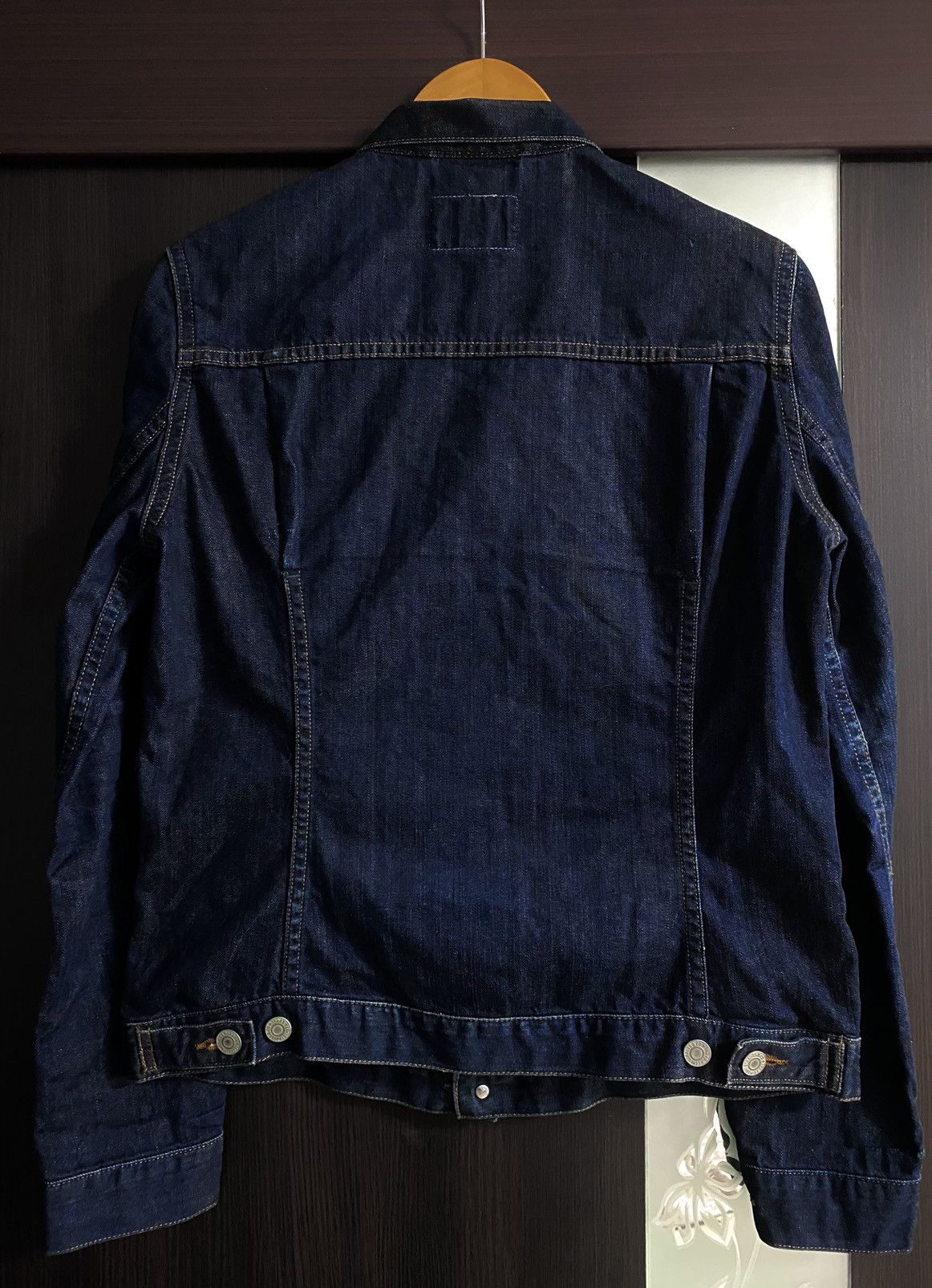 Levi's Women’s Levi’s Navy Denim Vintage Jacket Streetwear Size L / US 10 / IT 46 - 4 Thumbnail