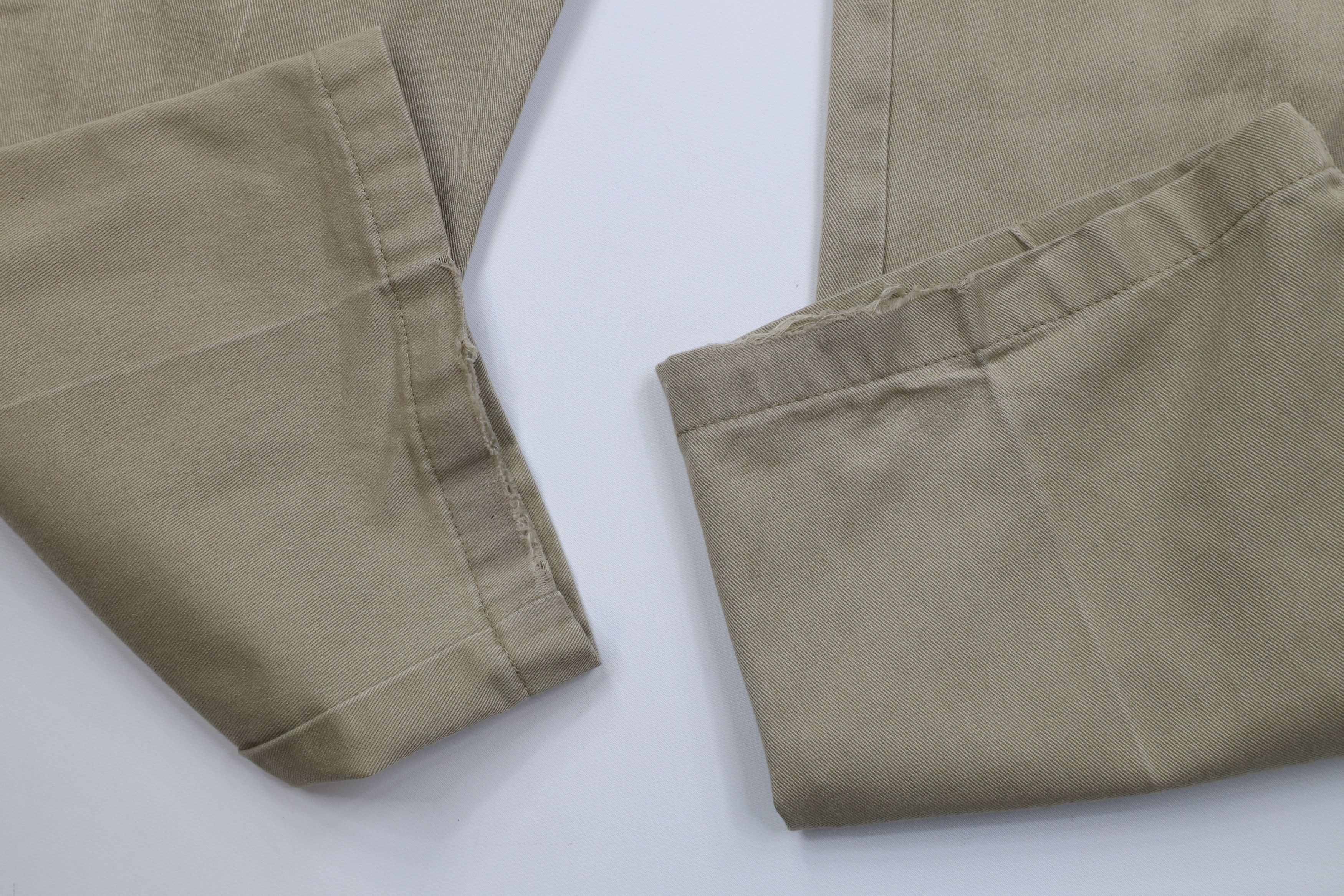 Dickies Vintage Dickies Wide Leg Dungaree Pants Trousers Beige Size US 36 / EU 52 - 8 Thumbnail
