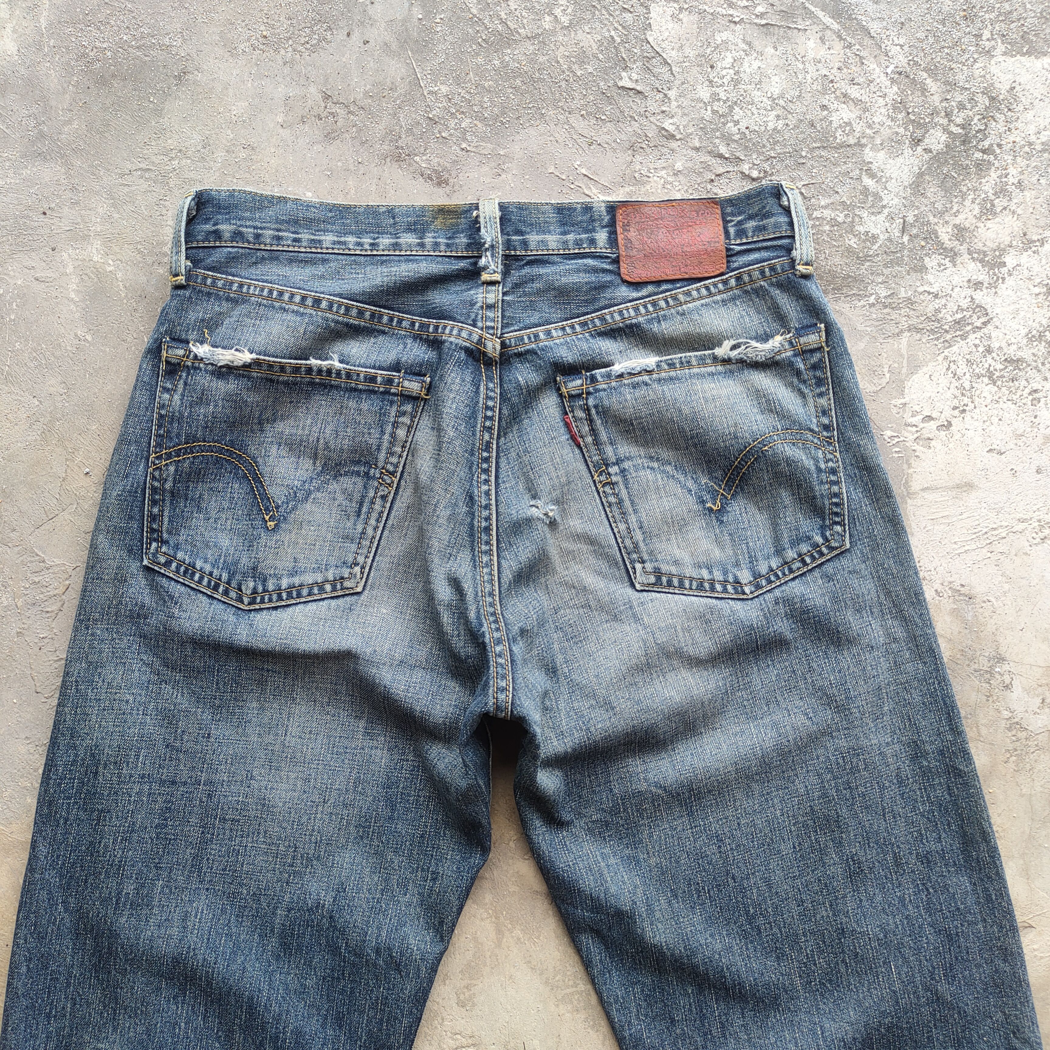 Jean × Levi's Vintage Clothing W31 VINTAGE LEVI'S 503 FADED DISTRESSED JEANS PANTS Size US 31 - 9 Thumbnail