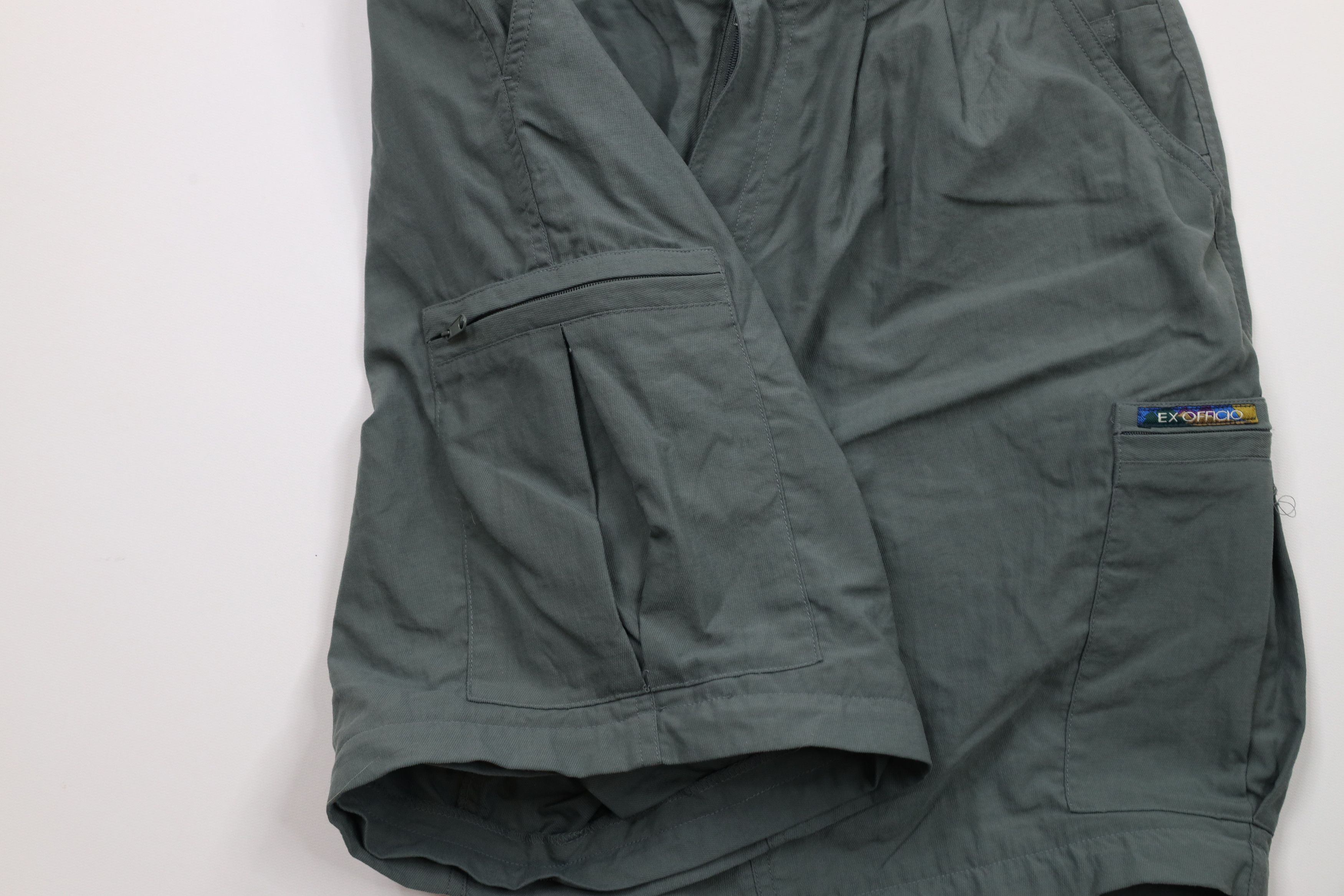 ExOfficio × Vintage Vinage 90s ExOfficio Pleated Hiking Trail Cargo Shorts Size 28" / US 6 / IT 42 - 8 Thumbnail
