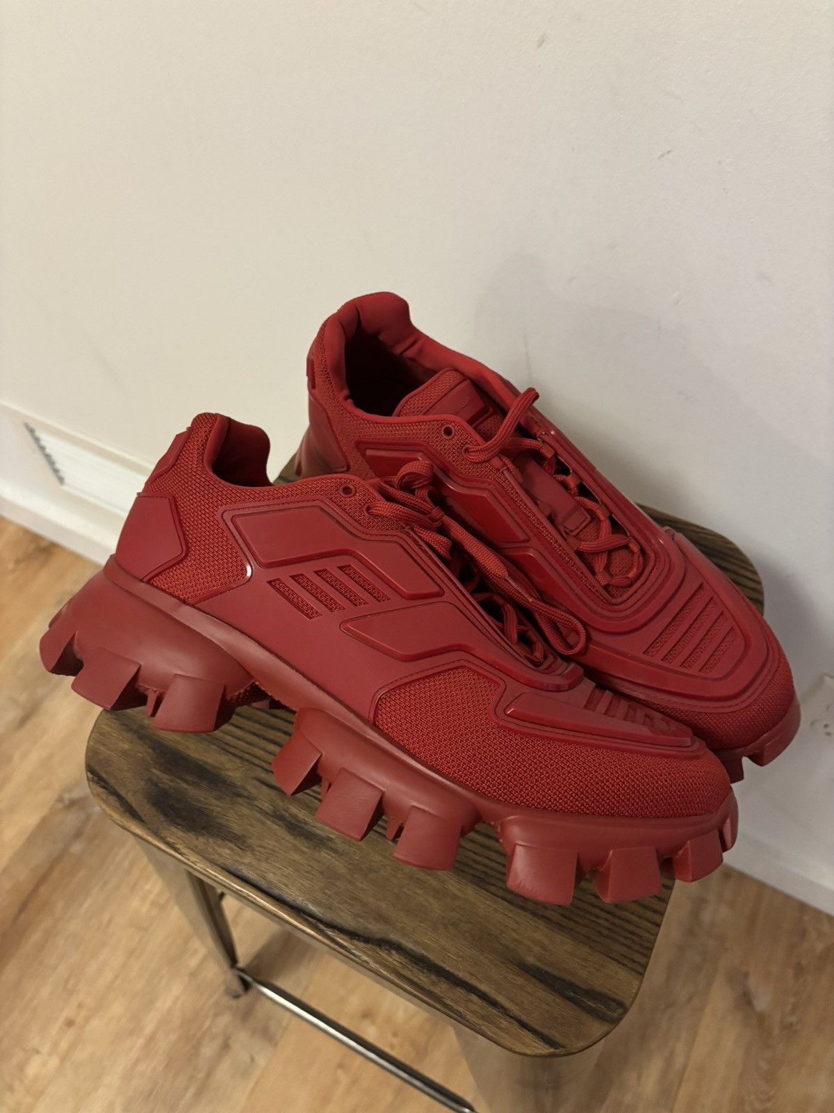 Prada Prada cloudbuster red sneakers size 10/ 11 US Size US 11 / EU 44 - 1 Thumbnail