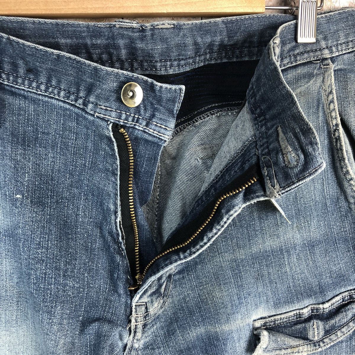 Japanese Brand Tora ripped Denim utility tactical distressed Pants #A959 Size US 33 - 16 Thumbnail